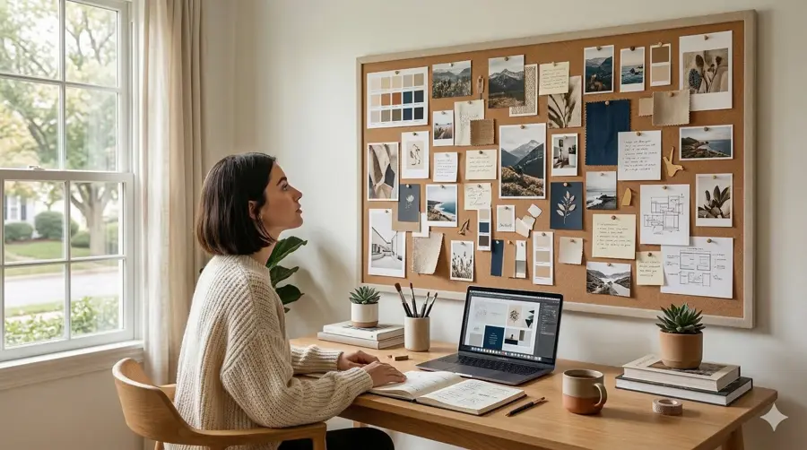 Vision board mockup
